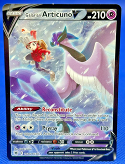 Galarian Articuno V TG16/TG30 Ultra Rare Pokemon TCG SWSH10: Astral Radiance NM - Image 1