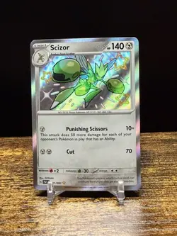 Scizor 191/091 Pokemon Paldean Fates Baby Shiny Vault Holo Rare NM - Image 1