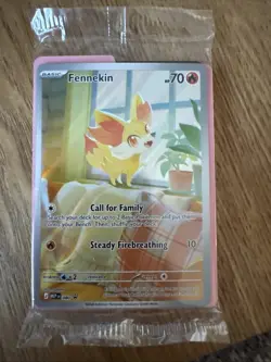 Fennekin Full Art Promo Chaos Rising ETB Promo 080 - SEALED & MINT FRONT Pokemon - Image 1