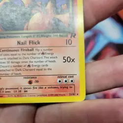 Dark Charizard 21/82 Non Holo Rare Unlimited Team Rocket 1999 WOTC Pokemon TCG - Image 5