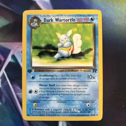 LP+ Dark Blastoise Dark Wartortle Squirtle 1st Edition Rocket Non Holo Pokemon - Image 4
