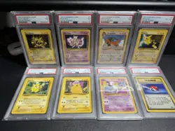 lot of 8 pokemon cards PSA 5-8. Pokemon Movie Promo Black Star Promo Pikachu 🔥 - Image 1