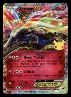 Xerneas EX 97/146 Holo Celebrations: Classic Collection Pokemon Card - Image 2