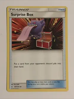 Pokemon TCG Surprise Box Gengar 187/214 SM Unbroken Bonds Regular Uncommon LP - Image 1