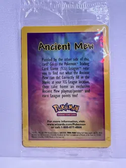 Sealed Pokemon TCG Ancient Mew Promo Holo 2000 EN Wizards of the Coast - Image 2