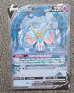 Zacian V GG48/GG70 Crown Zenith: Galarian Gallery Ultra Rare Full Art Holo - Image 1