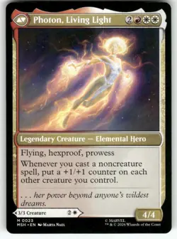Monica Rambeau 23 Mythic Marvel Super Heroes Magic: The Gathering Near Mint - Image 2