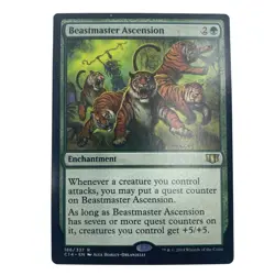 MTG Beastmaster Ascension Commander 2014 LP Green Enchantment EDH Staple - Image 1