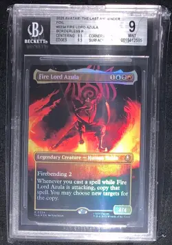 Fire Lord Azula (0334) Borderless Foil BGS 9 Graded Avatar MTG - Image 1