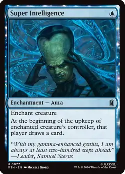 x4 Super Intelligence U MTG Marvel Super Heroes M/NM, English - Image 1