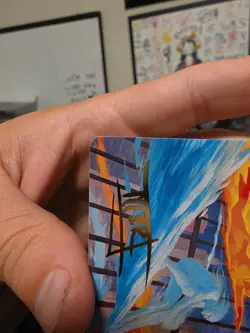 Iceman and Firestar Art Card Gold Stamped Signature Marvel Super MTG - Image 3
