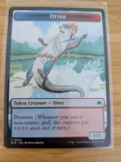 MTG Otter Token 0025 Bloomburrow M/NM Free UK P&P - Image 1