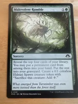 MTG Modern Horizons 3 Malevolent Rumble x1 NM Common - Image 1