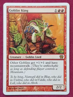 Magic The Gathering 9TH EDITION GOBLIN KING red card MTG NINTH - Image 1