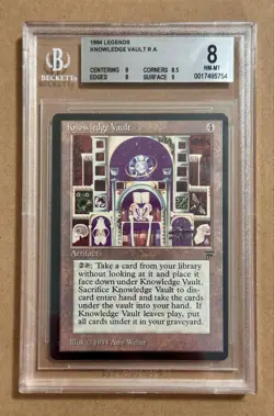 Knowledge Vault - Legends - MTG - BGS 8. NM-MT Quad ++ - Image 1