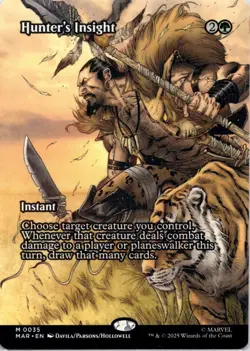 Hunter's Insight - MAR #35 Spider-Man Magic: The Gathering NM - Image 1