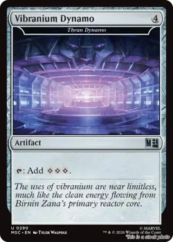 MTG Vibranium Dynamo - Thran Dynamo Card #290 Commander: Marvel Super Heroes ... - Image 1