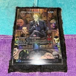 MtG Magic the Gathering Spider-Man Clever Impersonator Borderless Foil #0008 NM - Image 1