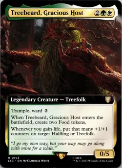Treebeard, Gracious Host (Extended Art) 153 Commander LOTR Tales of Middle-earth - Image 1