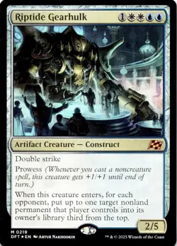 Riptide Gearhulk (FOIL) DFT 219 Mythic Aetherdrift Magic: The Gathering NM - Image 1
