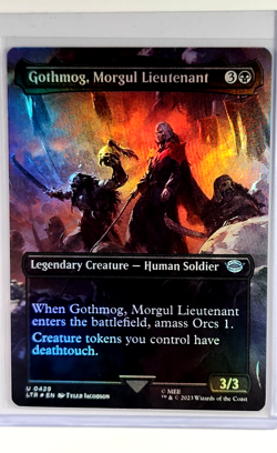 MTG Magic The Gathering Lord of the Rings LOTR Foil Gothmog Morgul Lieutenant - Image 1
