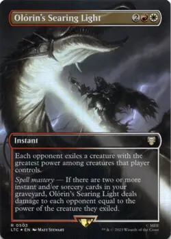 MTG Olorin's Searing Light (Borderless) Foil NM Commander Lord of the Rings LOTR - Image 1