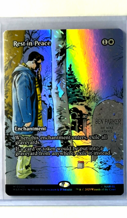 MTG Magic The Gathering Marvel Eternal Legal Borderless Foil #6 Rest in Peace - Image 1