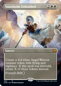 MTG Starnheim Unleashed - Foil - Borderless, Kaldheim, Lightly Played, English - Image 1