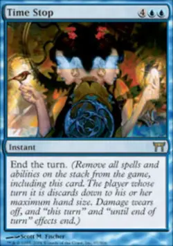 MTG Time Stop, Champions of Kamigawa, Damaged, English - Image 1