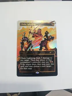 Chain Lightning Secret Lair Raised Foil SEE PHOTO Mtg Mp/Hp - Image 1