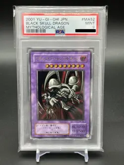 PSA 9 Black Skull Dragon MA-52 Ultimate Rare YuGiOh Mythological Age 2001 Japan - Image 1