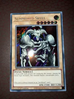 Yu-Gi-Oh! Summoned Skull -SBC1-ENI01- Secret Rare - 1st Edition NM! - Image 2