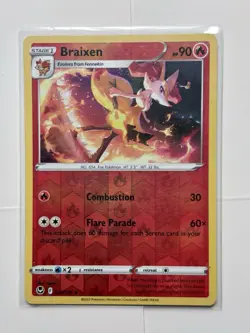 Silver Tempest Pokemon Card Lot - Delphox EVO Line - X3 Reverse Holos - A97 - Image 3