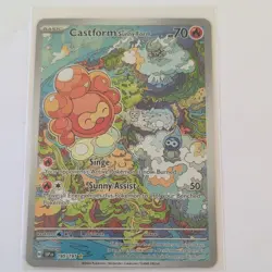 The Pokemon Company Castform Sunny Form 195/191 Sv08 IR Full Art Holo EN 70HP - Image 1