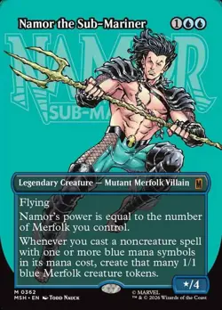 Namor the Sub-Mariner #362 (Borderless) (MSH) MTG TCG Card - Image 1