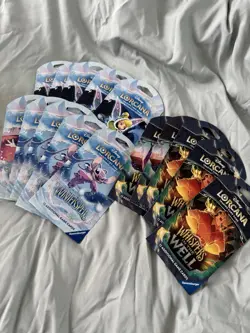 Disney Lorcan TCG Winterspell & Whispers in the Well Sealed Booster Packs Lot 15 - Image 1