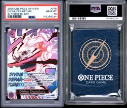 2025 ONE PIECE OP13-CARRYING ON HIS WILL ALTERNATE ART DIVINE DEPARTURE PSA 10 - Image 3