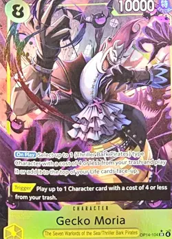 Gecko Moria SR Alt Art OP14-104 The Azure Sea’s Seven English One Piece - Image 1