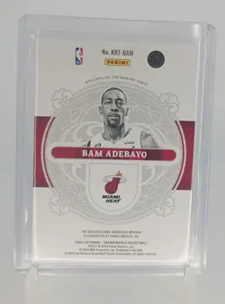2022-23 Crown Royale - Knights of the Round Table Game Worn - Bam Adebayo - Image 2