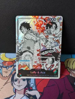 Luffy & Ace ST30-001 Alt Art Leader One Piece Trading Card Game - Image 1