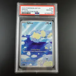 PSA 10 Spheal 199/191 Pokemon Surging Sparks Graded Card - Image 1