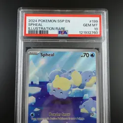 PSA 10 Spheal 199/191 Pokemon Surging Sparks Graded Card - Image 2