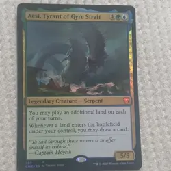 Magic: The Gathering Aesi, Tyrant of Gyre Strait Foil Mythic #365 2020 - Image 1