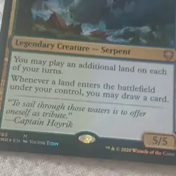 Magic: The Gathering Aesi, Tyrant of Gyre Strait Foil Mythic #365 2020 - Image 5