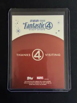 SDCC 2025 Exclusive Topps Marvel THE FANTASTIC 4 FIRST STEPS PROMO CARD Four - Image 2