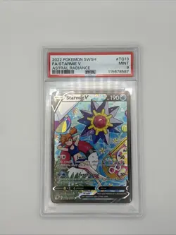 Starmie V 2022 Pokemon Astral Radiance Full Art Card - #TG13 - PSA 9 Mint - Image 1