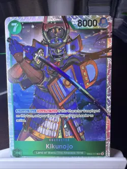 Kikunojo EB04-012 SR ONE PIECE Tcg Card Game NM GREEN Reprint - Image 1