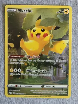 Pokemon TCG Pikachu GG30/GG70 Crown Zenith Galarian Gallery Holographic Card - Image 1