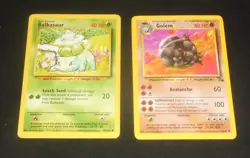 11 x Official Pokemon Cards Job Lot (1995) Bulbasaur, Golem, Primeape etc - Image 2