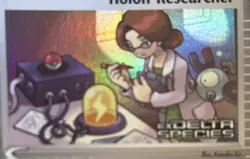 Holon Researcher 95/113 EX Delta Species Reverse Holo Pokemon Card |Stamped| NM - Image 2